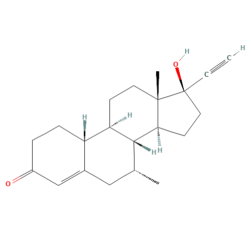 ?4-Tibolone (CAS: 1162-60-3) - Chemical Structure and Molecular Formula 