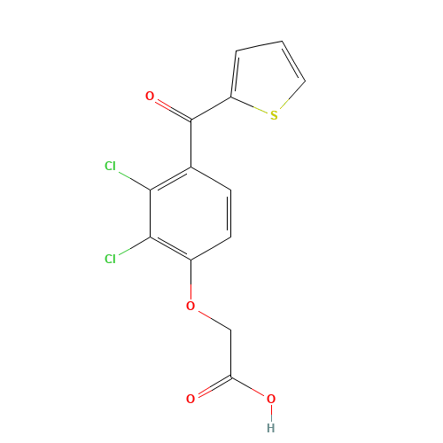 Ticrynafen (CAS: 40180-04-9) - Chemical Structure and Molecular Formula 