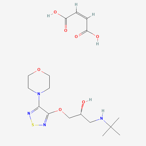(R)-(+)-Timolol Maleate chemical structure (R)-(+)-Timolol Maleate (CAS: 26839-77-0) - Chemical Structure and Molecular Formula