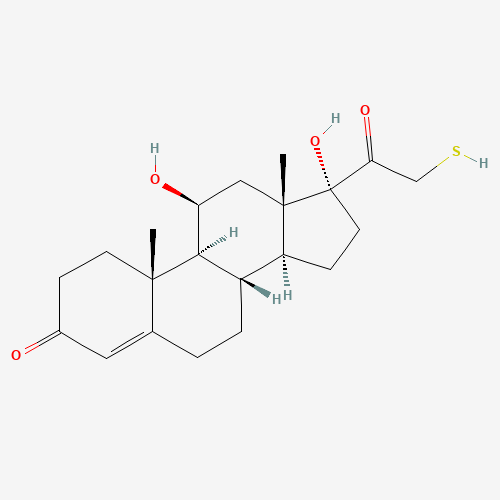 Tixocortol (CAS: 61951-99-3) - Chemical Structure and Molecular Formula 