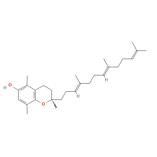 b-Tocotrienol (CAS: 490-23-3) - Chemical Structure and Molecular Formula 