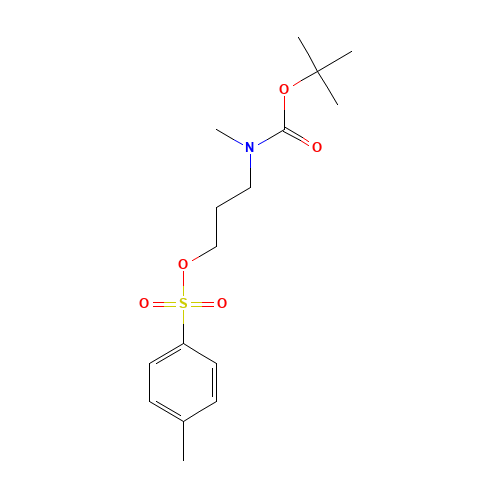 3-(p-Toluenesulfonate)-N-methyl-N-boc-propylamine (CAS: 200563-87-7) - Chemical Structure and Molecular Formula 