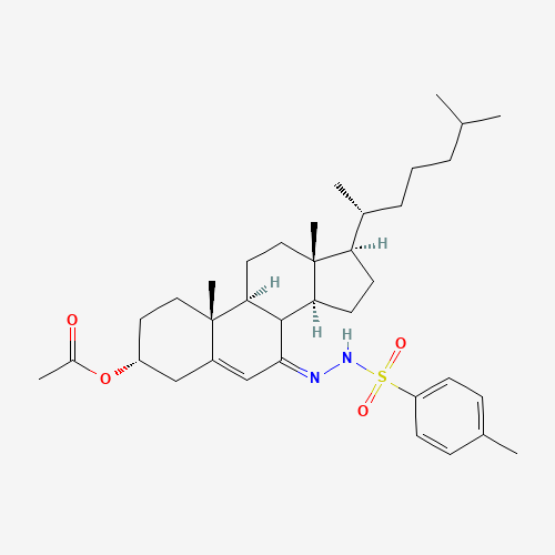 7-p-Toluenesulfonylhydrazide Cholesterol 3-Acetate (CAS: 54201-67-1) - Chemical Structure and Molecular Formula 