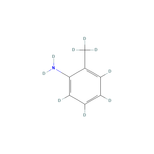 2-Toluidine-d7 (CAS: 68408-22-0) - Chemical Structure and Molecular Formula 