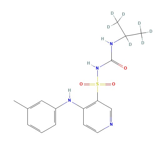 Torsemide-d7 (CAS: 1189375-06-1) - Chemical Structure and Molecular Formula 