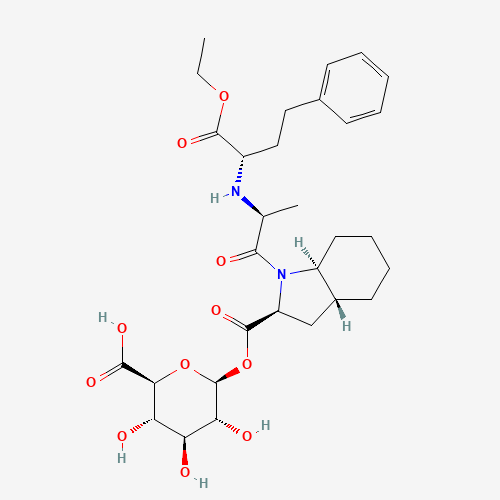 Trandolapril Acyl-b-D-glucuronide, 85% (CAS: 1260617-50-2) - Related Chemical Product