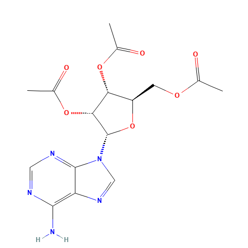 2,3,5-Tri-O-acetyl a-Adenosine (CAS: 953089-09-3) - Chemical Structure and Molecular Formula 