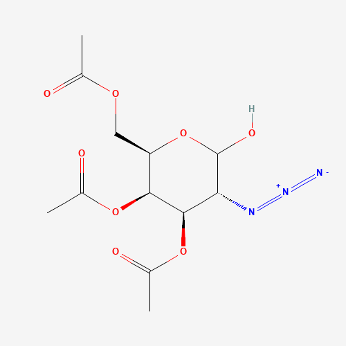 3,4,6-Tri-O-acetyl-2-azido-2-deoxy-D-galactose (CAS: 83025-10-9) - Chemical Structure and Molecular Formula 