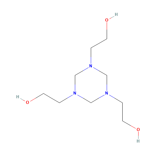s-Triazine-1,3,5-triethanol (CAS: 4719-04-4) - Chemical Structure and Molecular Formula 
