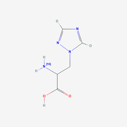 rac 3-(1,2,4-Triazol-1-yl)-L-alanine-15N,d2 (CAS: 1219176-41-6) - Related Chemical Product