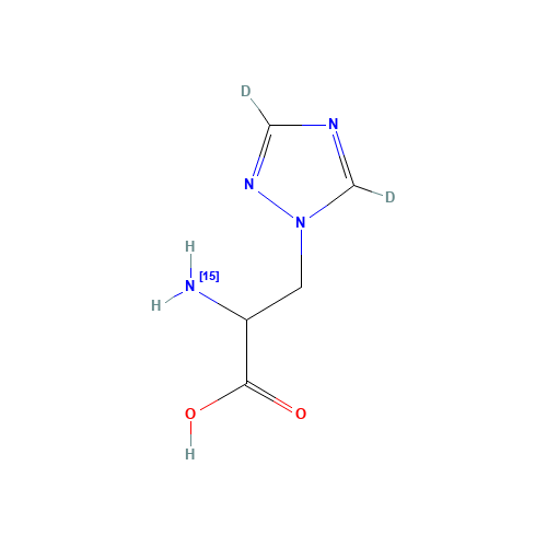 rac 3-(1,2,4-Triazol-1-yl)-L-alanine-15N,d2 (CAS: 1219176-41-6) - Related Chemical Product