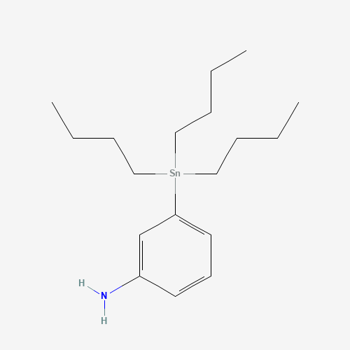 3-Tri-N-butylstannylaniline (CAS: 124742-40-1) - Chemical Structure and Molecular Formula 