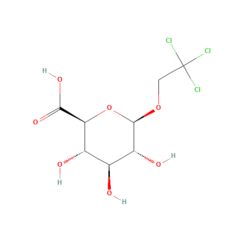 Trichloroethyl b-D-Glucuronide (CAS: 97-25-6) - Chemical Structure and Molecular Formula 