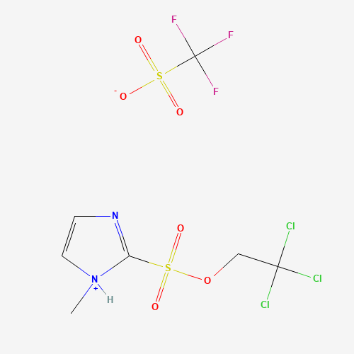 2,2,2-Trichloroethoxysulfuryl-N-methylimidazolium Triflate (CAS: 903587-97-3) - Chemical Structure and Molecular Formula 