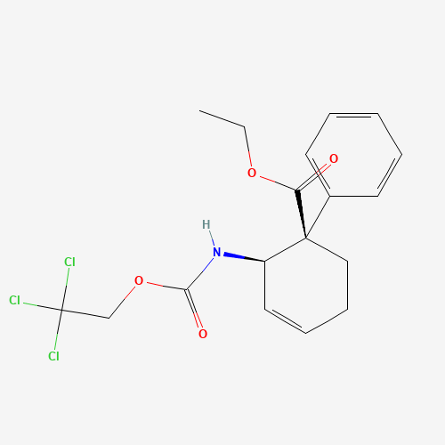 N-(2,2,2-Trichloroethoxy)carbonyl] Bisnortilidine (CAS: 71616-76-7) - Chemical Structure and Molecular Formula 