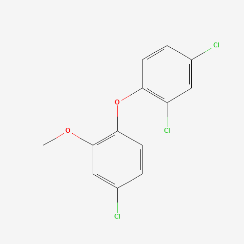 Triclosan Methyl Ether (CAS: 4640-01-1) - Chemical Structure and Molecular Formula 