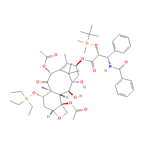 7-O-(Triethylsilyl)-2'-O-tert-butyl(dimethyl)silyl-2-debenzoyl Paclitaxel (CAS: 162459-94-1) - Related Chemical Product