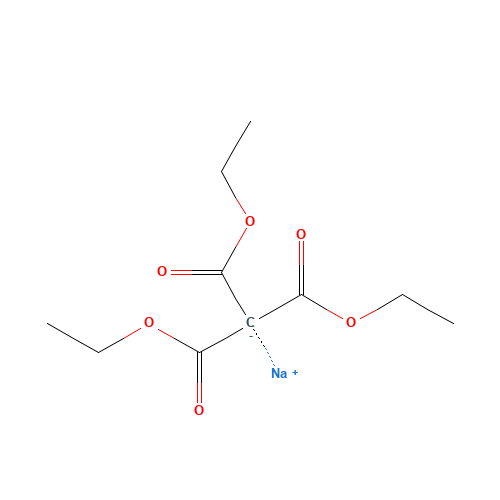 Triethyl Sodium Methanetricarboxylate (CAS: 68922-87-2) - Chemical Structure and Molecular Formula 