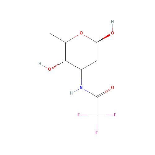 N-(Trifluoroacetamido)daunosamine (CAS: 52471-40-6) - Chemical Structure and Molecular Formula 