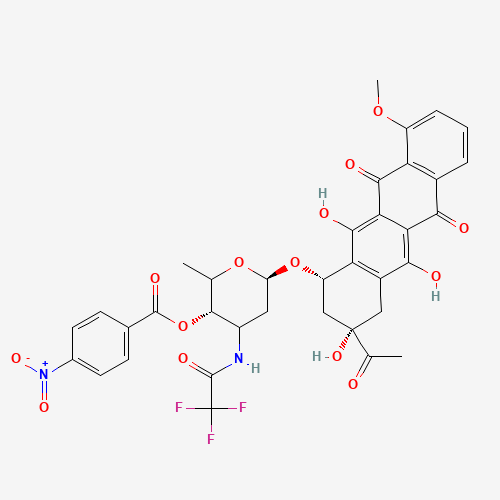 N-Trifluoroacetamido-4'-p-nitrobenzoyl Daunorubicin (CAS: 52583-24-1) - Related Chemical Product