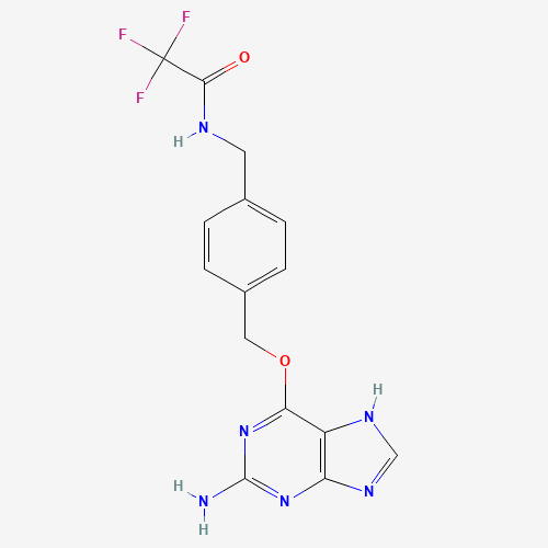 O6-[4-(Trifluoroacetamidomethyl)benzyl]guanine (CAS: 680622-70-2) - Chemical Structure and Molecular Formula 