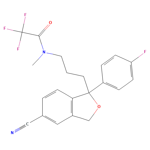 rac-N-Trifluoroacetodesmethyl Citalopram (CAS: 1076199-46-6) - Related Chemical Product
