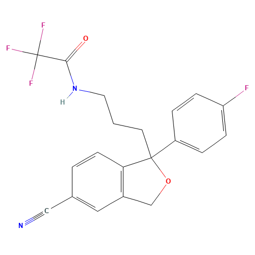 N-Trifluoroacetodidemethyl Citalopram (CAS: 1076199-47-7) - Related Chemical Product