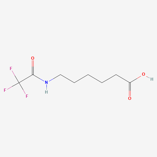 6-(N-Trifluoroacetyl)aminocaproic Acid (CAS: 407-91-0) - Chemical Structure and Molecular Formula 
