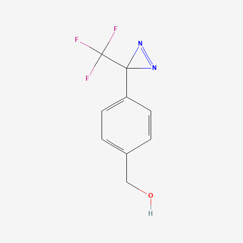 4-[3-(Trifluoromethyl)-3H-diazirin-3-yl]benzyl Alcohol (CAS: 87736-88-7) - Chemical Structure and Molecular Formula 