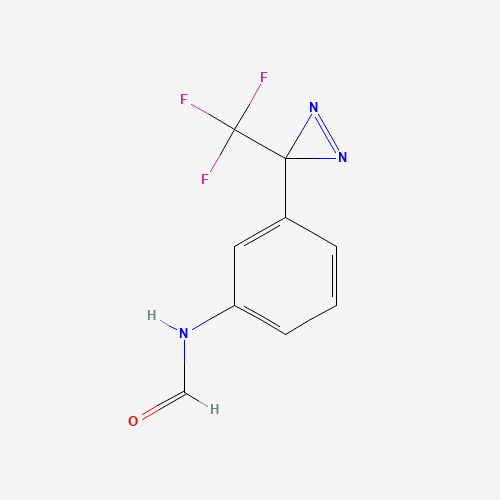 3-(Trifluoromethyl)-3-[m(formamide)phenyl]diazirine (CAS: 79684-40-5) - Chemical Structure and Molecular Formula 
