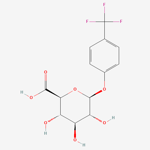 4-(Trifluoromethyl)phenyl b-D-Glucopyranosiduronic Acid (CAS: 176223-16-8) - Chemical Structure and Molecular Formula 