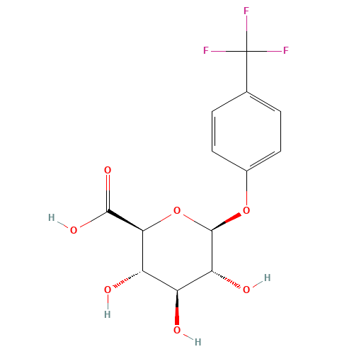 4-(Trifluoromethyl)phenyl b-D-Glucopyranosiduronic Acid (CAS: 176223-16-8) - Chemical Structure and Molecular Formula 