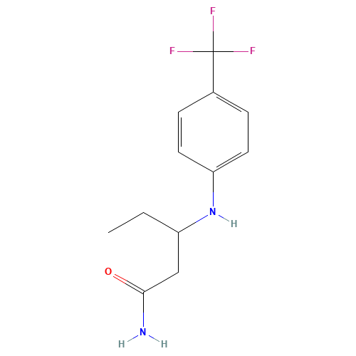 (3R)-3-[(4-Trifluoromethylphenyl)amino]pentanamide (CAS: 667937-05-5) - Related Chemical Product