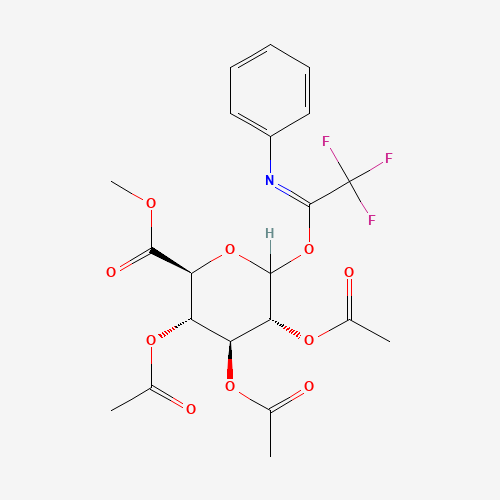 1-(2,2,2-Trifluoro-N-phenylethanimidate)-D-glucopyranuronic Acid Methyl Ester 2,3,4-Triacetate (CAS: 869996-05-4) - Related Chemical Product