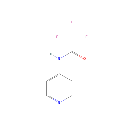 2,2,2-Trifluoro-N-4-pyridinyl-acetamide (CAS: 77262-39-6) - Chemical Structure and Molecular Formula 
