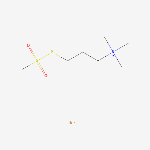 [3-(Trimethylammonium)propyl] Methanethiosulfonate Bromide (CAS: 220560-60-1) - Chemical Structure and Molecular Formula 