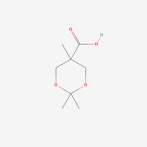 2,2,5-Trimethyl-1,3-dioxane-5-carboxylic Acid (CAS: 16837-14-2) - Chemical Structure and Molecular Formula 