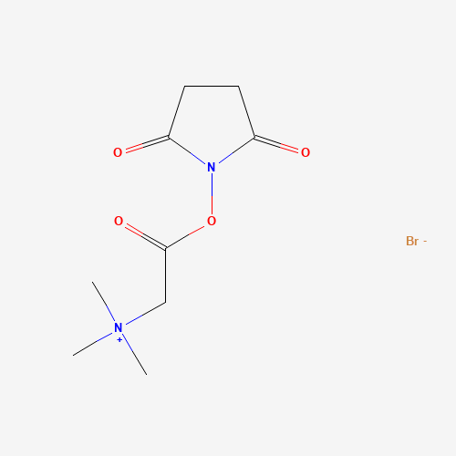 N,N,N-Trimethylglycine-N-Hydroxysuccinimide Ester Bromide (CAS: 42014-55-1) - Chemical Structure and Molecular Formula 