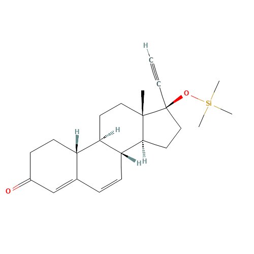 17-O-Trimethylsilyl 6,7-Dehydro Norethindrone (CAS: 300542-58-9) - Related Chemical Product