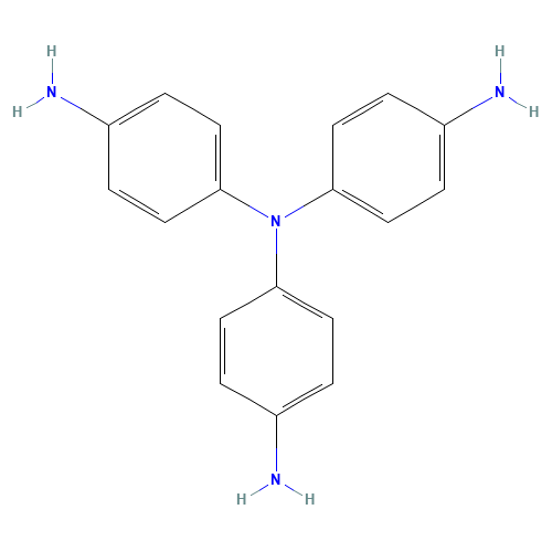 Tris(p-aminophenyl)amine (CAS: 5981-09-9) - Chemical Structure and Molecular Formula 