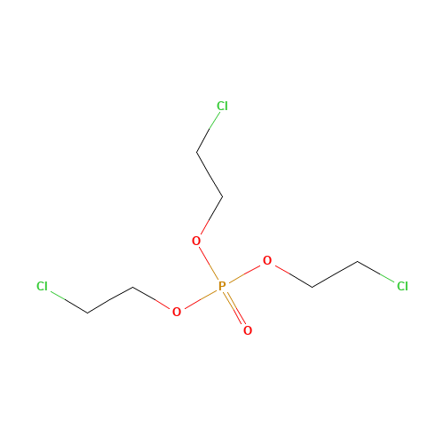Tris(2-chloroethyl)phosphate (CAS: 115-96-8) - Chemical Structure and Molecular Formula 