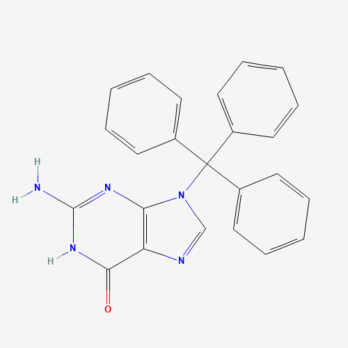 9N-Trityl Guanine (CAS: 374678-33-8) - Chemical Structure and Molecular Formula 