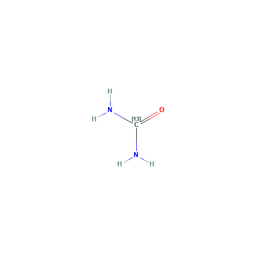 Urea-13C (CAS: 58069-82-2) - Chemical Structure and Molecular Formula 