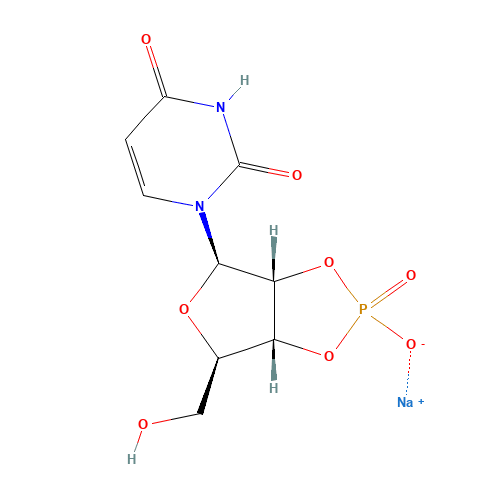 Uridine-2',3'-cyclic Monophosphate Sodium Salt (CAS: 15718-50-0) - Chemical Structure and Molecular Formula 