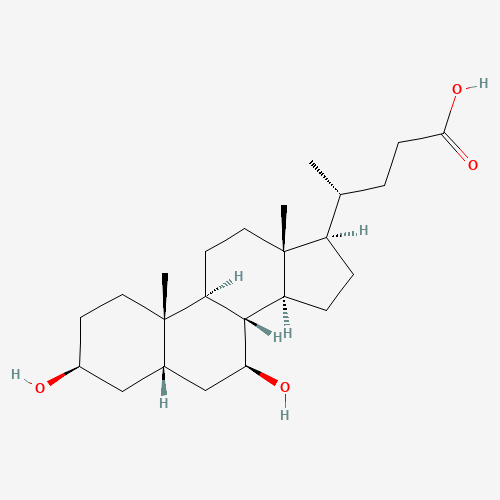 3b-Ursodeoxycholic Acid (CAS: 78919-26-3) - Chemical Structure and Molecular Formula 