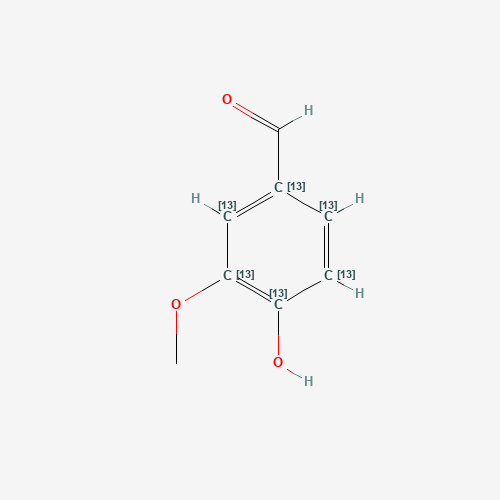 Vanillin (CAS: 201595-58-6) - Chemical Structure and Molecular Formula 