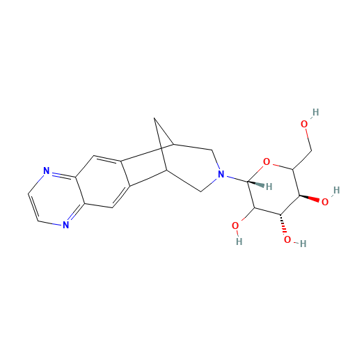 Varenicline N-Glucoside (CAS: 873302-31-9) - Chemical Structure and Molecular Formula 