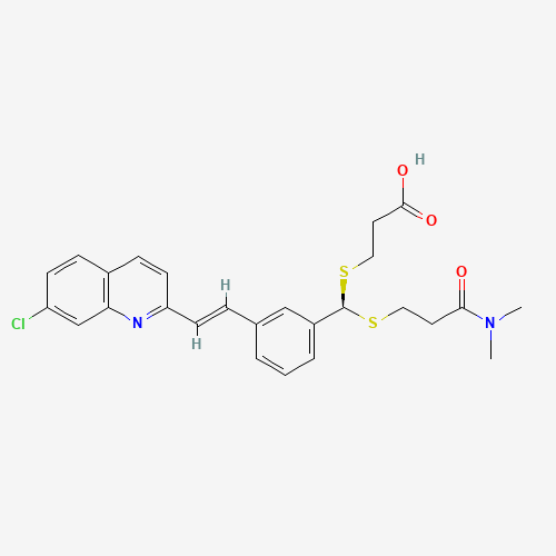 Verlukast (CAS: 120443-16-5) - Chemical Structure and Molecular Formula 