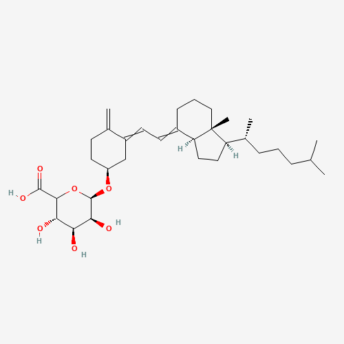 Vitamin D3 b-D-Glucuronide (CAS: 57918-08-8) - Chemical Structure and Molecular Formula 