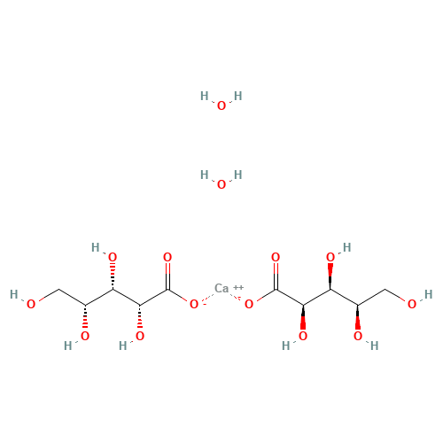 D-Xylonic Acid Calcium Salt Hydrate (CAS: 72656-08-7) - Chemical Structure and Molecular Formula 